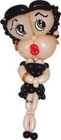 Betty Boop made from heat balloons.