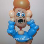 Scary balloon animal - head popped off, by balloon artist Dale Obrochta
